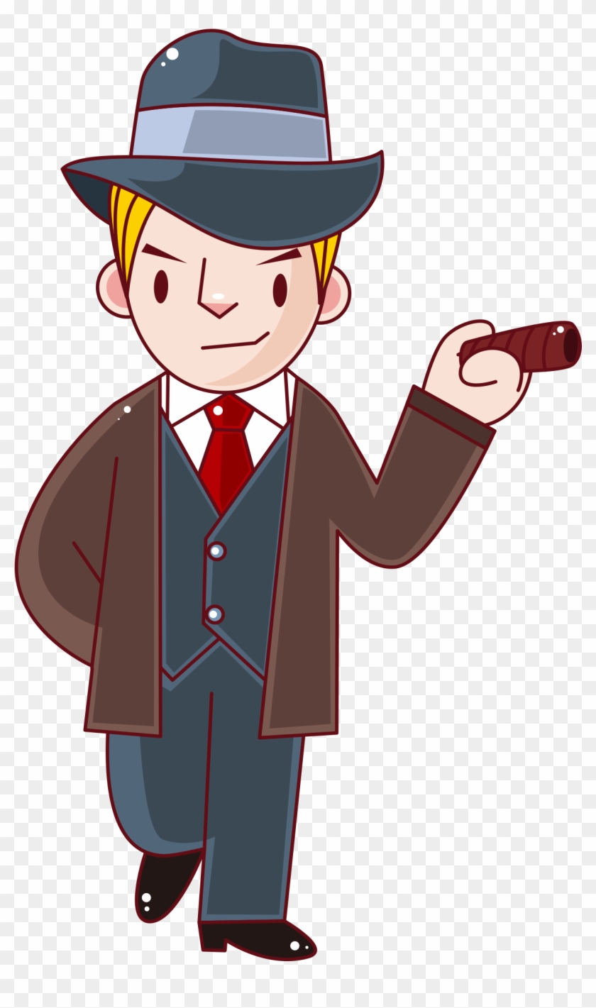 It Lia Cartoon Tome - Cartoon Man Gangster Png Clipart #373915