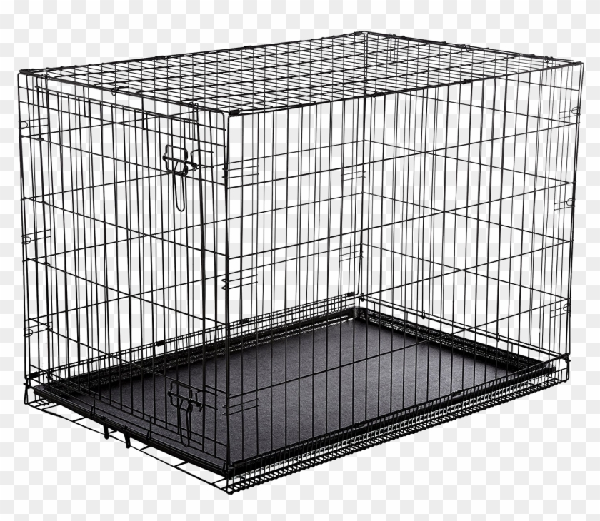 Large Wire Dog Crate Clipart