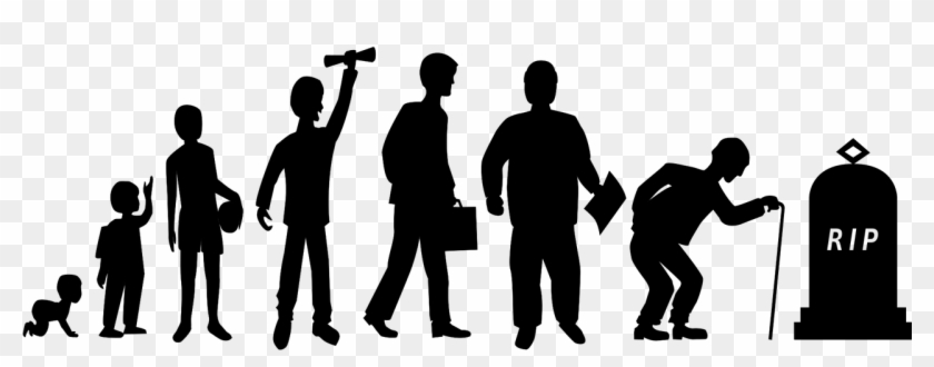 What Is The Illusion Of Life & Death We Born & We Die - Baby To Adult Stages Clipart #374808