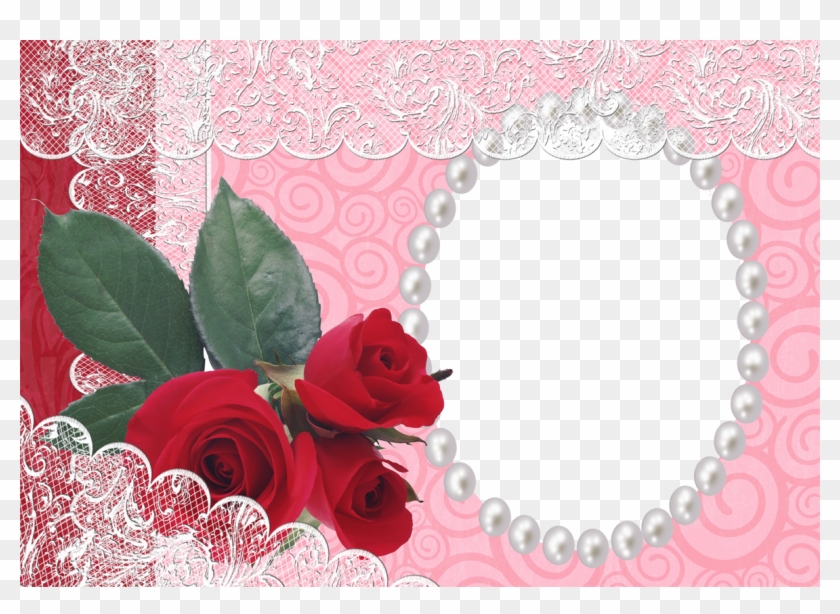 Download Red Flower Frame Png Photo - Heart Good Morning My Love Clipart #374897