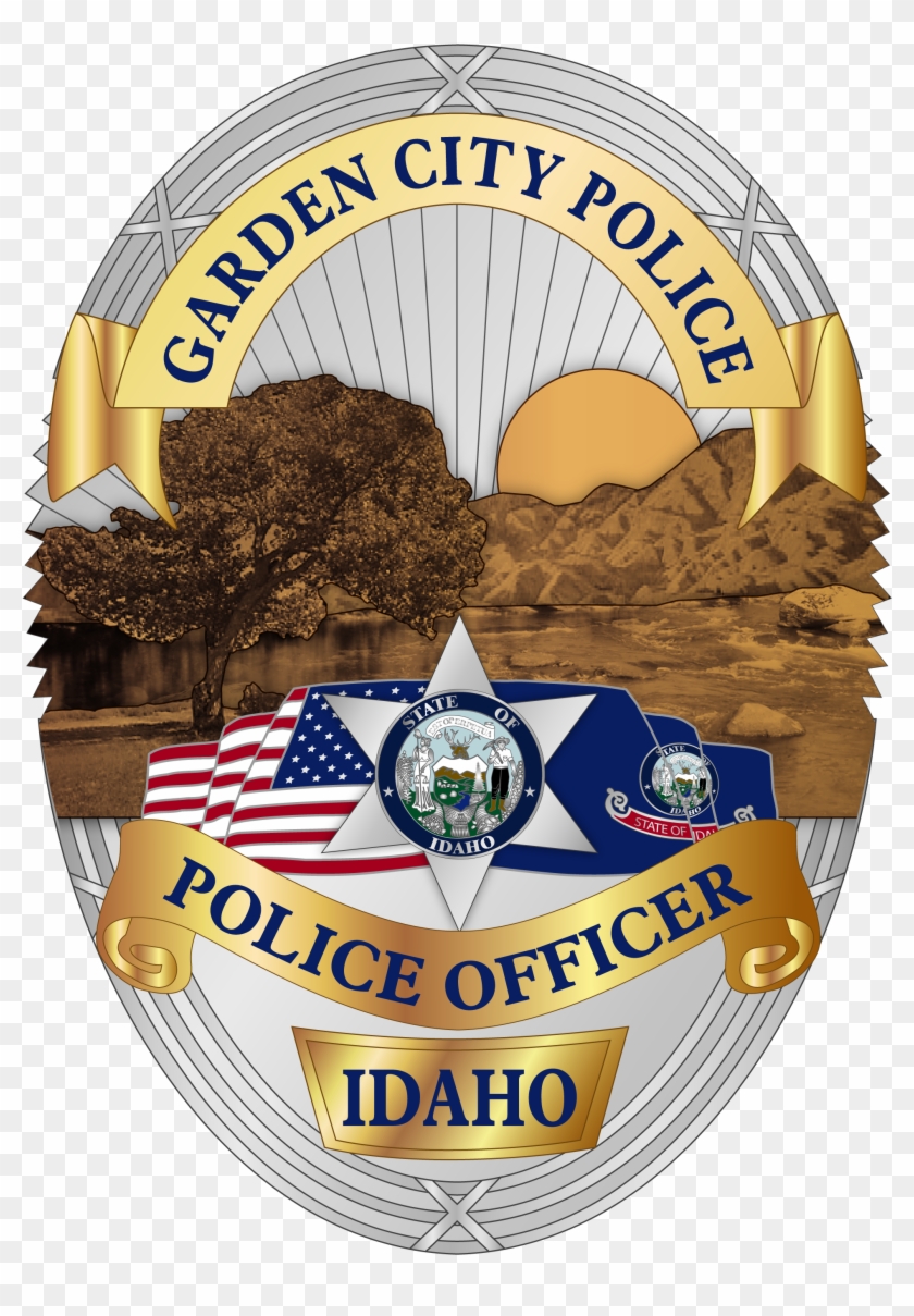 C 137037 Garden City Police Department Idaho 3d Badge - Emblem Clipart #374925