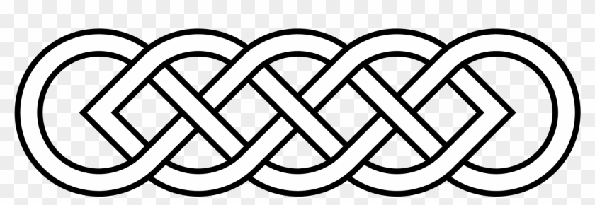 2000 X 645 6 - Simple Celtic Knot Border Clipart #374955