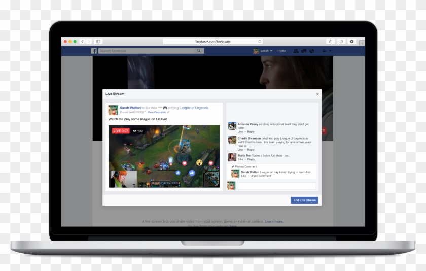 Facebook Live Game Streaming - Facebook Live Screen Share Clipart #375257
