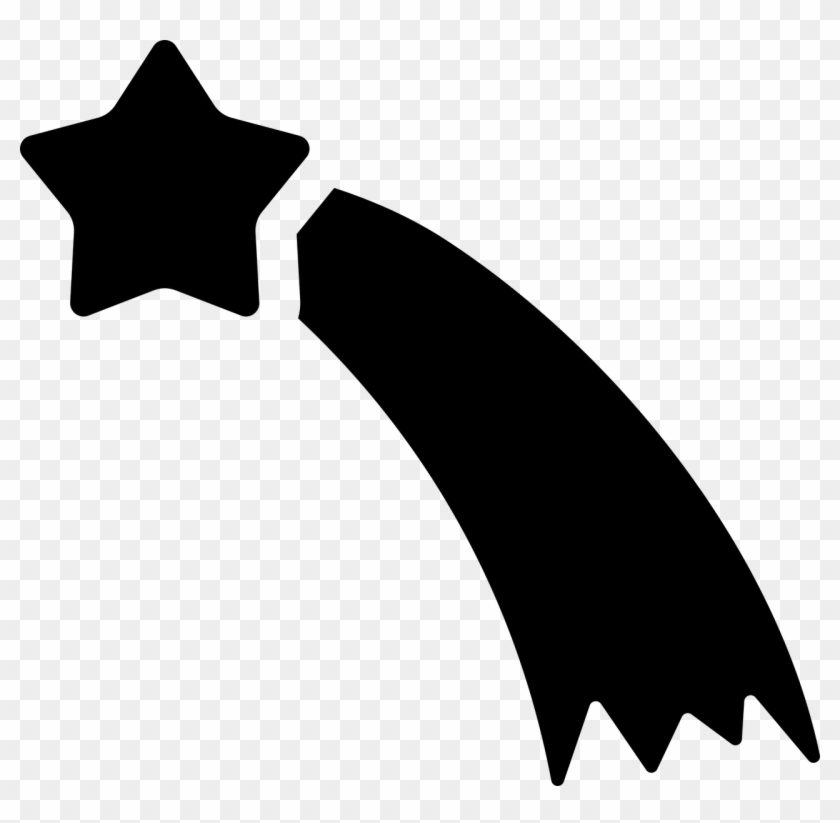 Shooting Star Icon - Estrella Fugaz Dibujo Navidad Clipart #375661