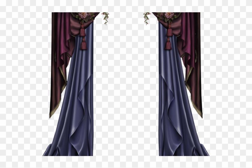 Curtain Clipart Gothic Red - Curtains Gothic - Png Download #376201