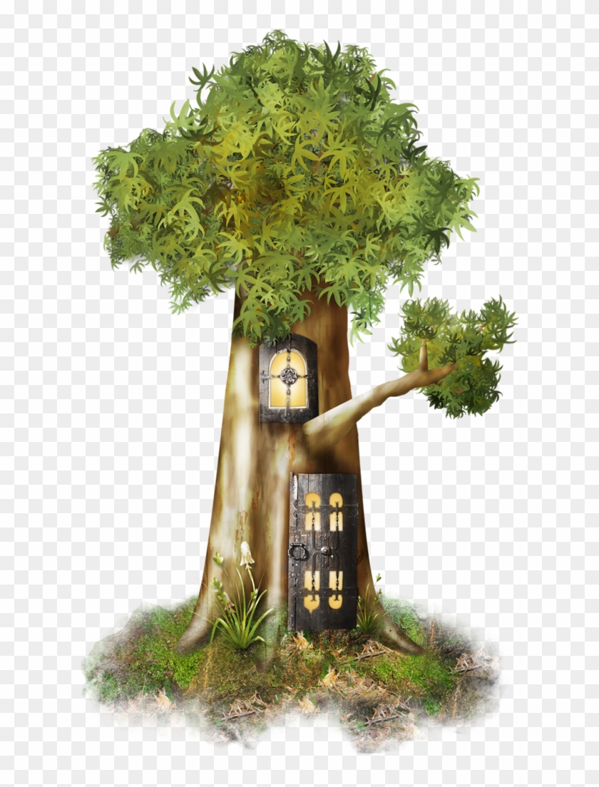 Clipart Tree - Fairy Treehouse Png Transparent