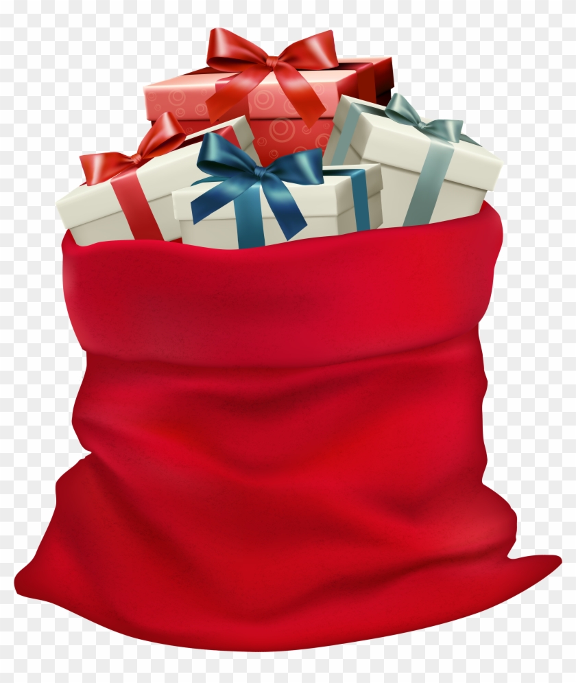 Christmas Sack With Gifts Png Clip Art Image Transparent Png