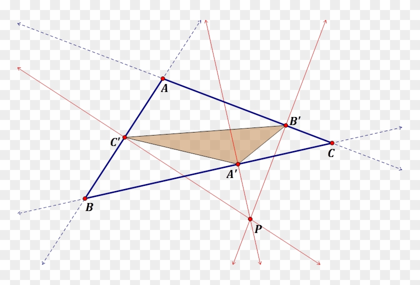 In This Figure, Point P Is Outside Of - Triangle Clipart