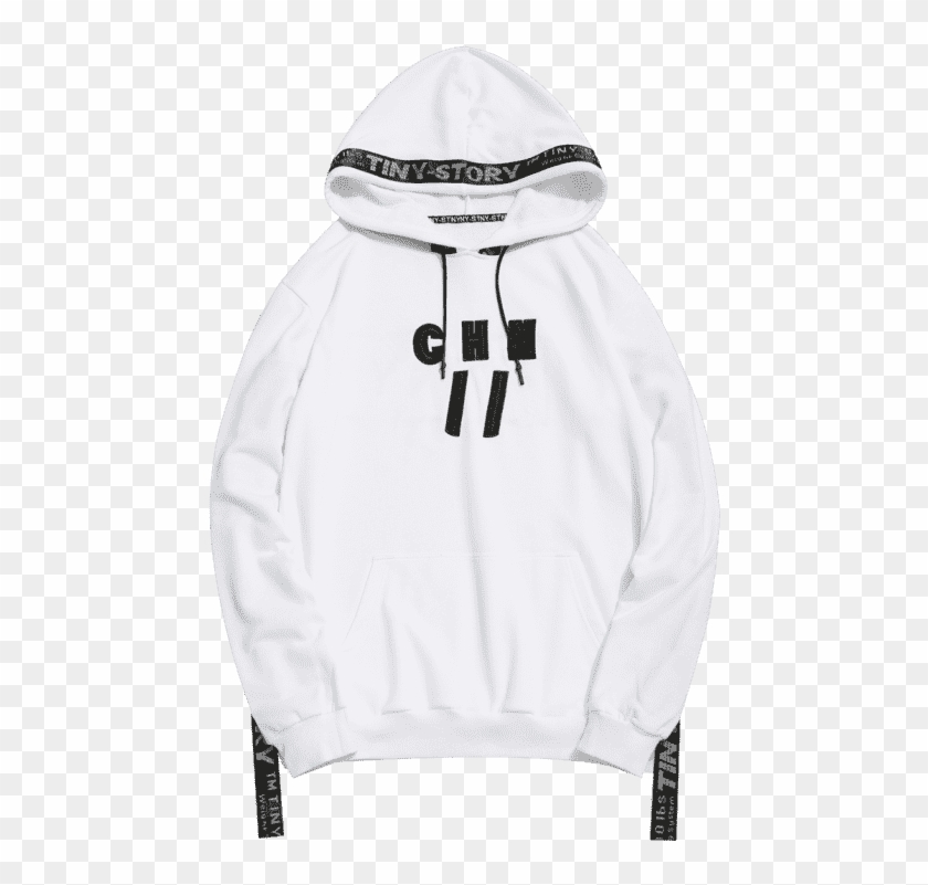 Hoodie Letter White Ribbon Xl Embroidered Q1zq4wbs - Hoodie Clipart #377723