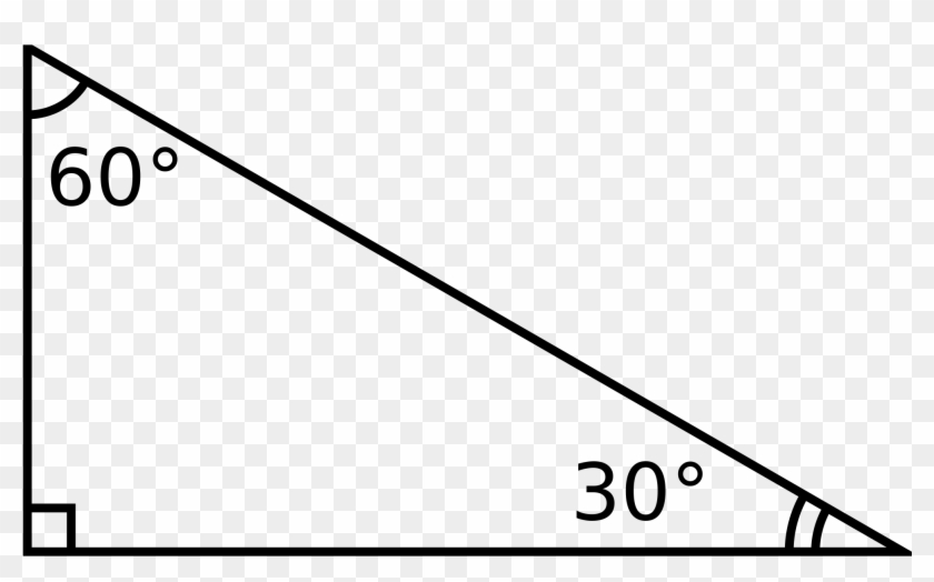 Open - 30 Degree Right Angle Clipart