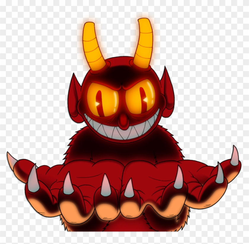 Satan Clipart Baby Devil - Cuphead The Devil Png Transparent Png