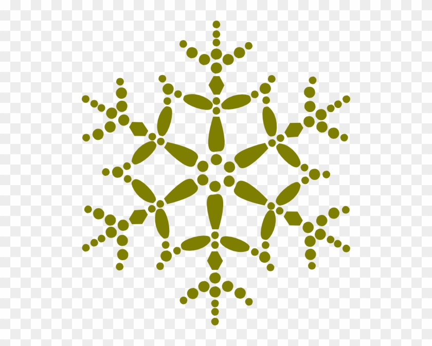 Gold Snowflakes Transparent & Png Clipart Free Download - Green And Gold Snowflake Clipart