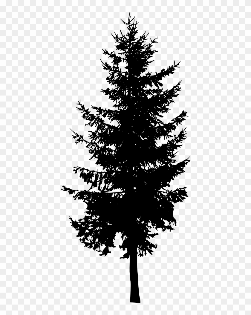 Fir-tree Png Image With Transparent Background - Pine Tree Silhouettes Png Clipart #377816