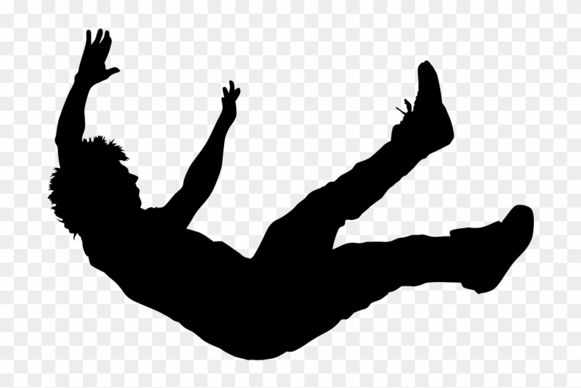 Logo Logo Logo Logo Logo - Silhouette Of A Boy Falling Clipart #378346