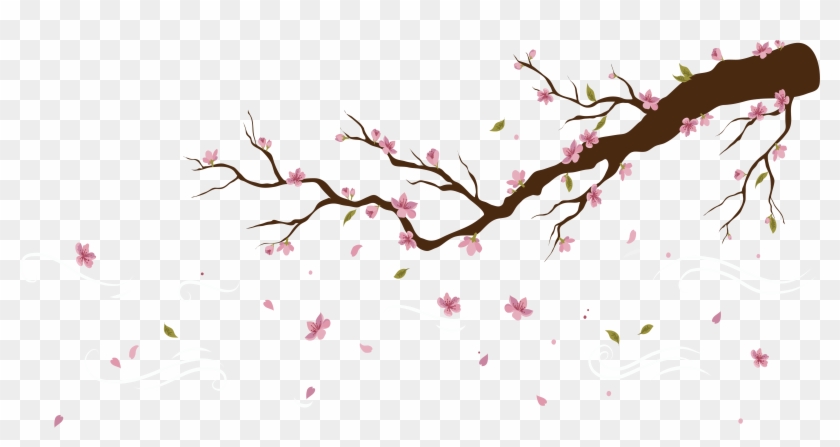 Cherry Blossom Petals Falling Png Clipart #378370