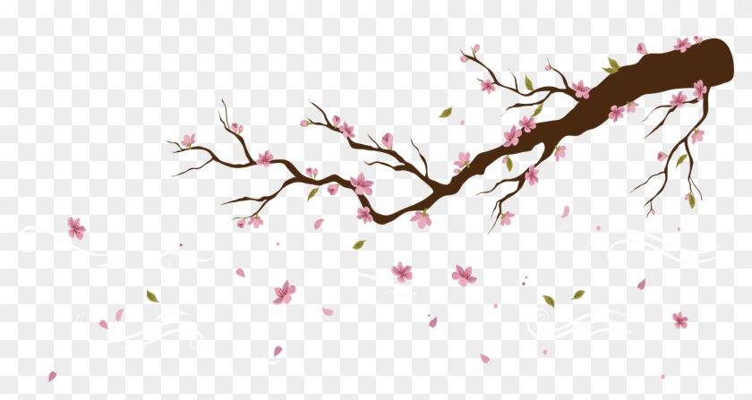 Cherry Blossom Petals Falling Png Clipart