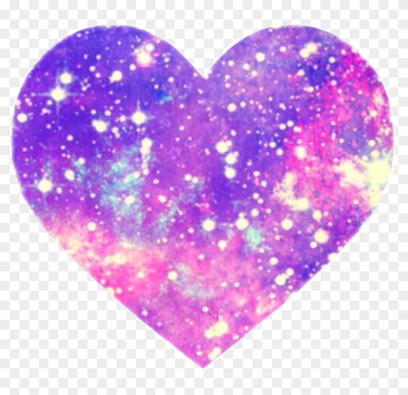 Galaxy Sparkles Pink Love Sparkle Heart Vector Black - Clip Art - Png Download