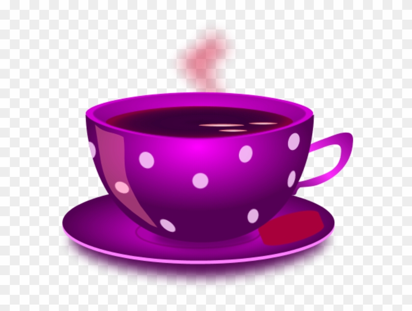 Tea Clipart Cup Plate - Colorful Coffee Cup Clipart - Png Download