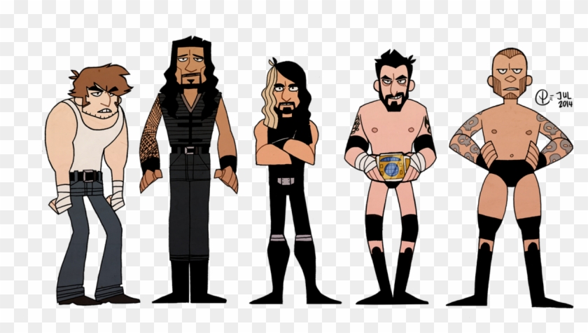 Wresslers By Tattiosala Clipa - Dean Ambrose Cartoon Png Transparent Png