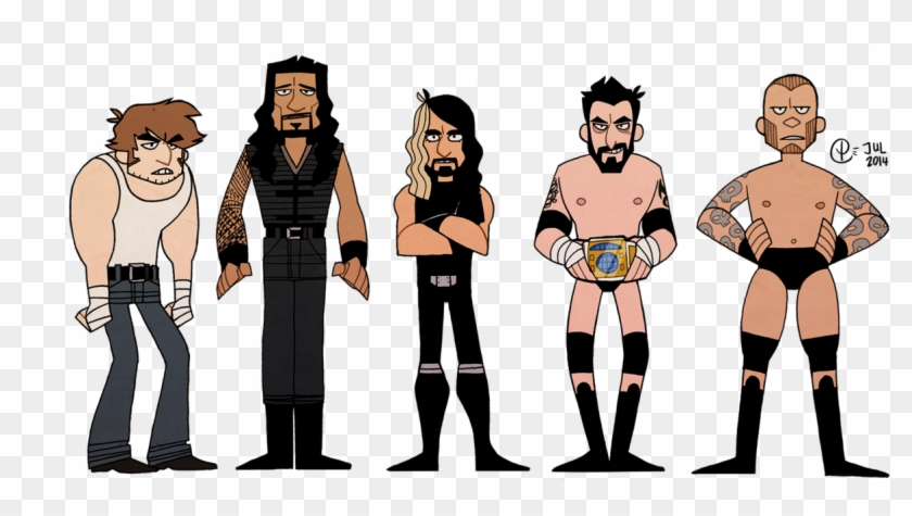 Wresslers By Tattiosala Clipa - Dean Ambrose Cartoon Png Transparent Png #378731