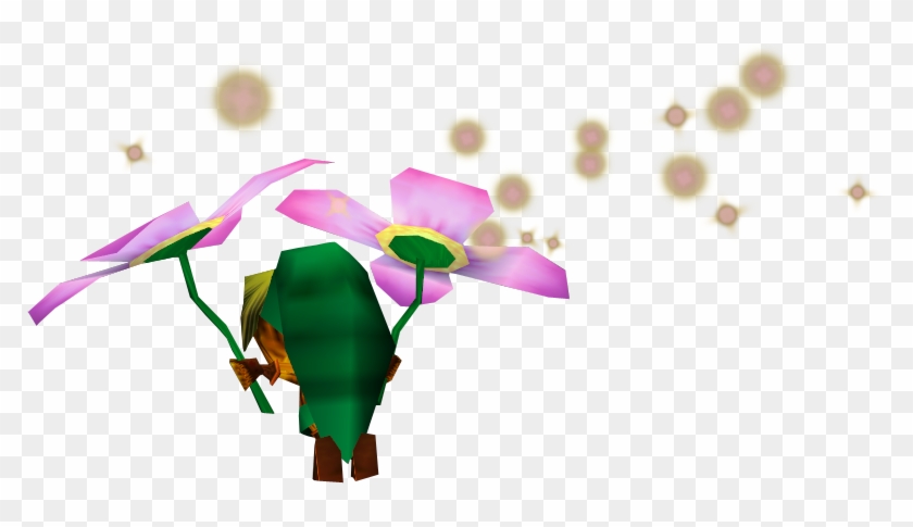 Legend Of Zelda - Link Deku Volando Clipart #378875