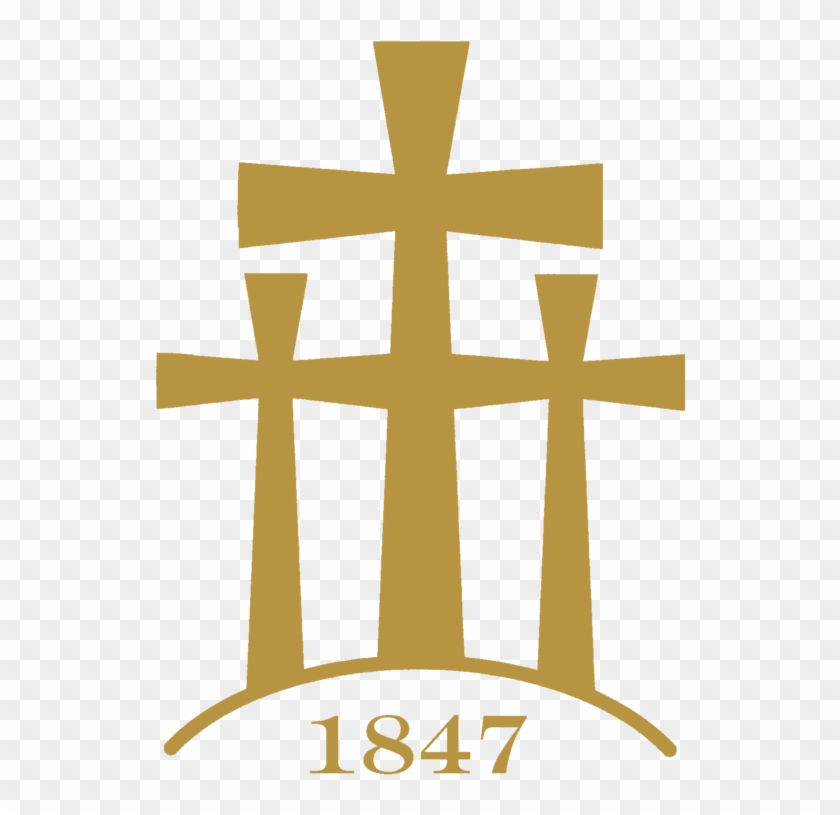 Calvary Church Logo Gold Even Wider - Cross Clipart