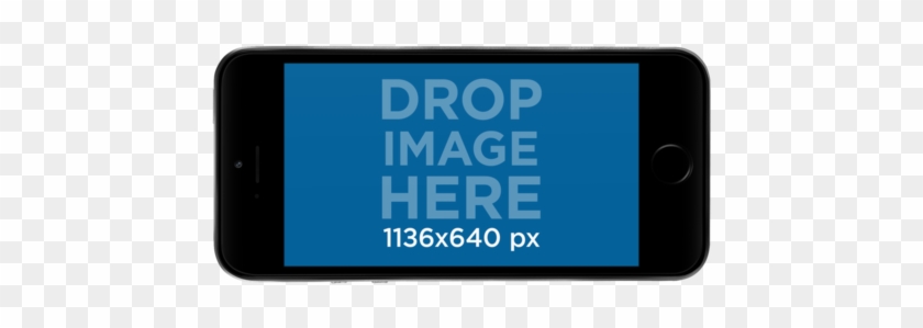 Black Iphone Se In Landscape Position Png Mockup - Wedding Invitations Clipart #379035