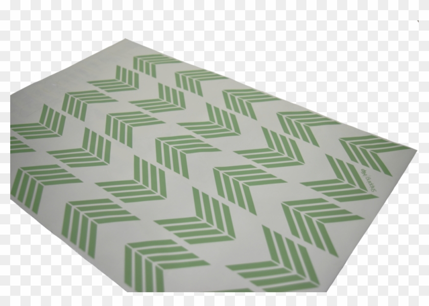 Sage Chevron - Placemat Clipart