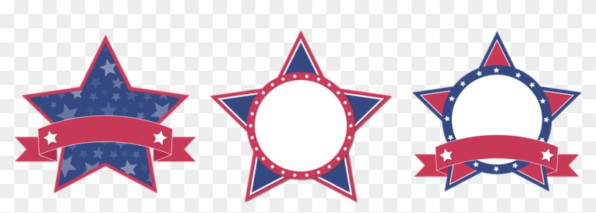 And Clip Black Library Huge Svg - Blue And Red Stars Png Transparent Png #379866