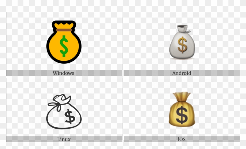 Money Bag On Various Operating Systems - Glass Bottle Clipart #379934