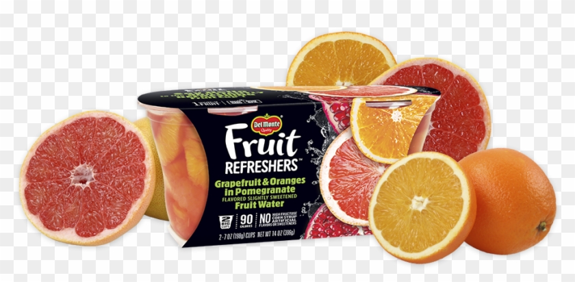 Fruit Refreshers® Grapefruit & Oranges In Pomegranate - Del Monte Fruit Refreshers Clipart #379960