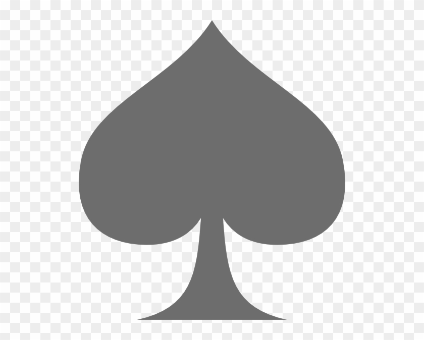 Small - Grey Spade Png Clipart