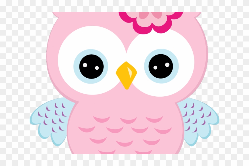 Shower Clipart Pink Baby Owl - Imagen De Buho Animado - Png Download