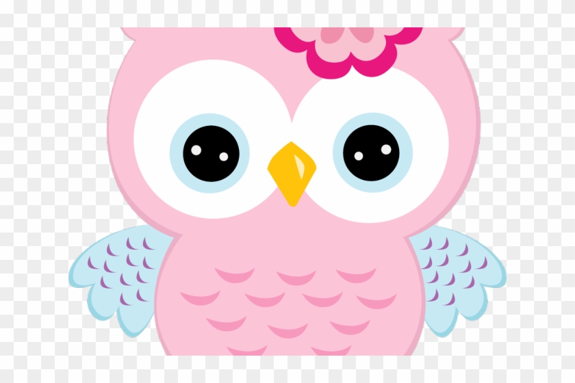 Shower Clipart Pink Baby Owl - Imagen De Buho Animado - Png Download #3700145