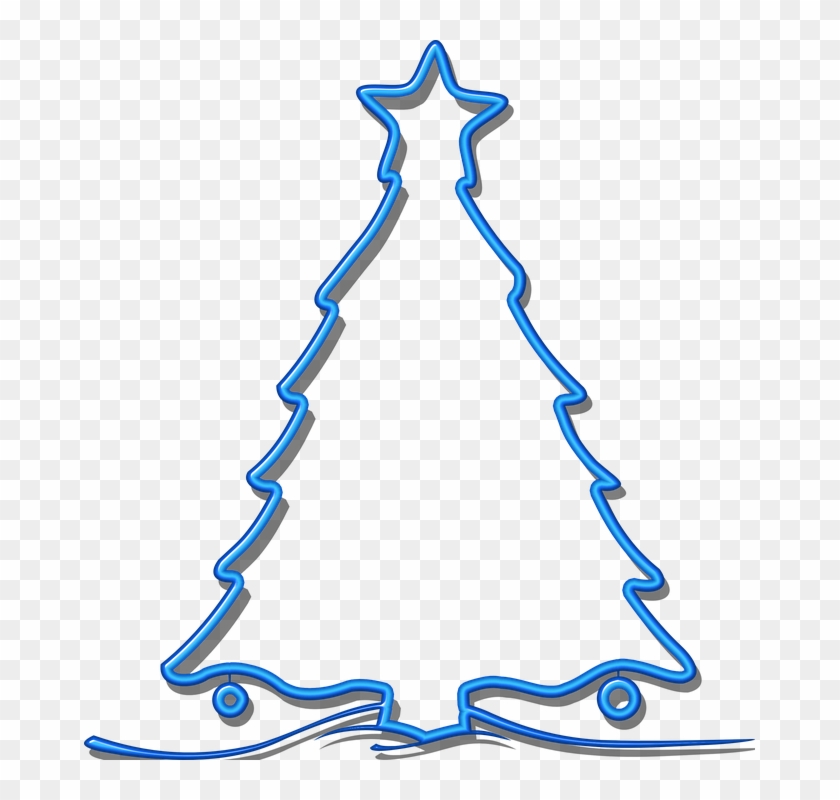 Árbol De Navidad Navidad Árbol Azul - Matematyka Święta Bożego Narodzenia Clipart #3700384
