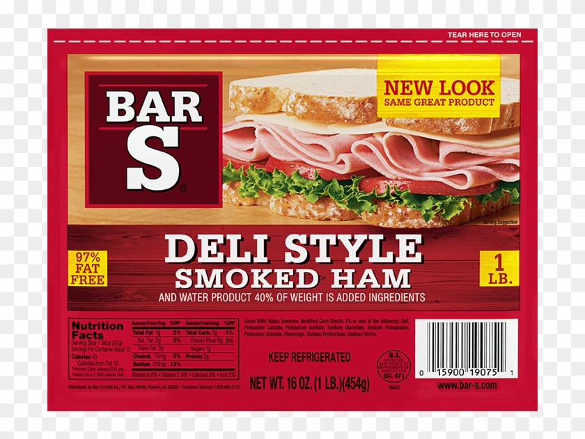 Smoked - Bar S Deli Style Smoked Ham Clipart #3700425