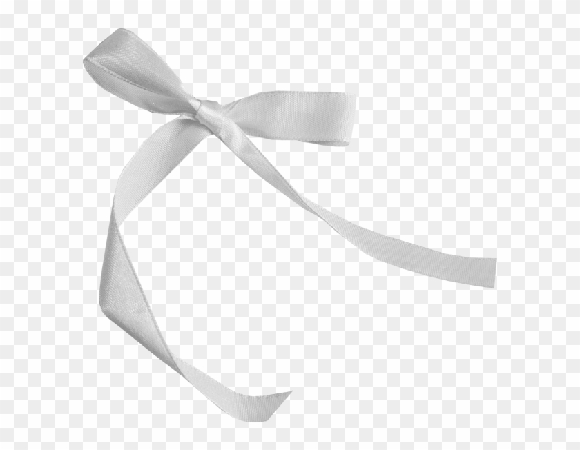 White Lace Ribbon Png Download - Noeud Blanc Png Clipart #3700818