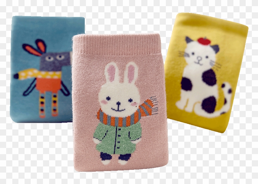 Caramella Socks Pile Loop Warm Toweling Cartoon Tube - Cartoon Clipart #3701241