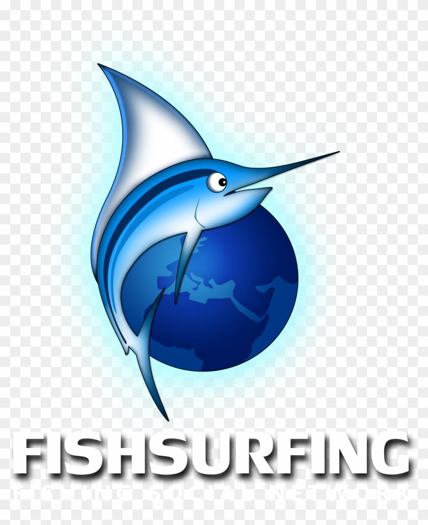 Fish Surfing - Atlantic Blue Marlin Clipart