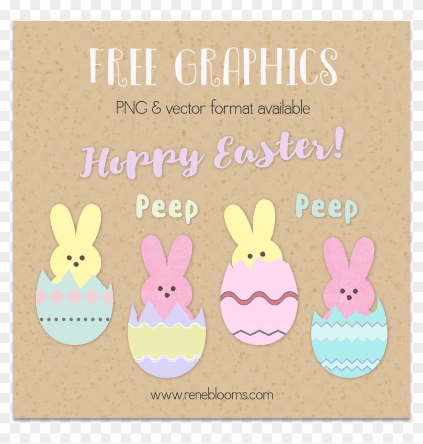 Easter Peeps Free Graphics Vector - Domestic Rabbit Clipart