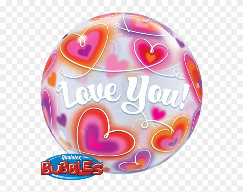 22 Bubble I Love You Doodle Hearts Balloons All American - Bubble Clipart #3702060