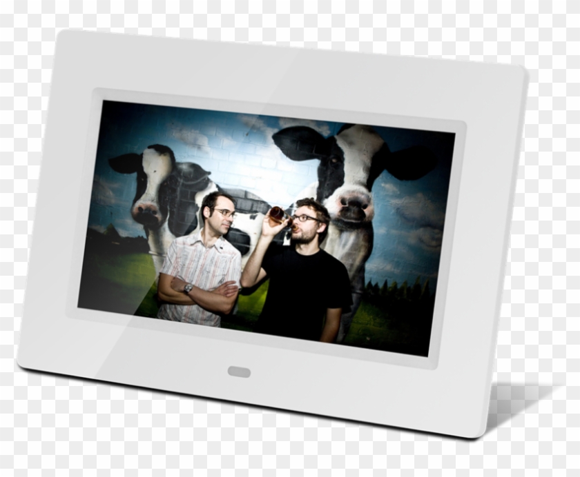 Desk Stand & Wall Mounted 7 Inch Full Function Digital - Desk Frame Png Clipart #3702309