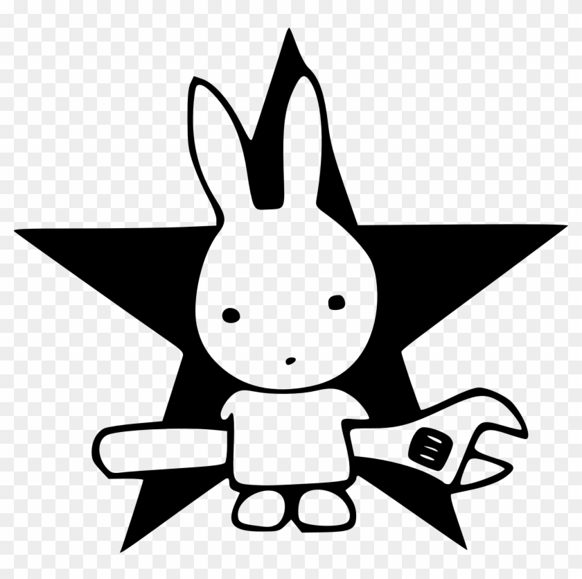 Geek Direct Action Rabbit Star Direct Action Rabbit - Direct Action Clipart #3702348