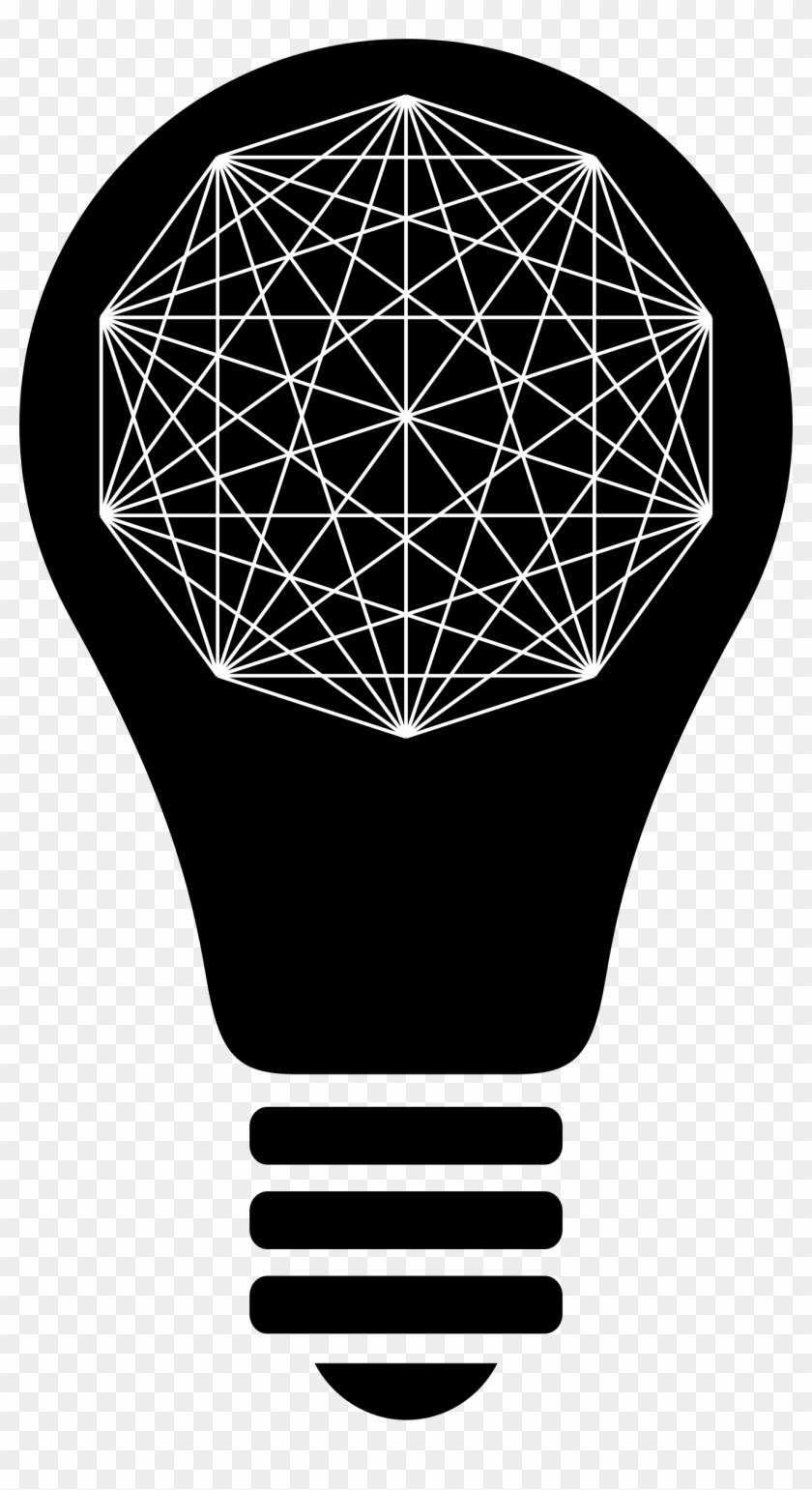 This Free Icons Png Design Of Abstract Light Bulb Silhouette - Golden Decagon Clipart #3702513