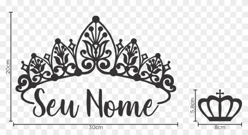 O Modelo Adesivo De Parede Coroas Tiara Princesa Nome, - Senior T Shirt Ideas 2019 Clipart #3703197