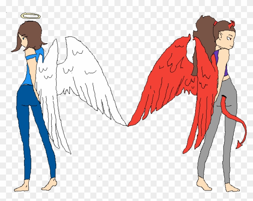 Angel And Demon - Portable Network Graphics Clipart #3704102