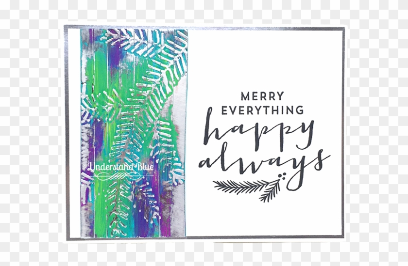 Painted Pine Bough By Understand Blue - Handwriting Clipart #3704180