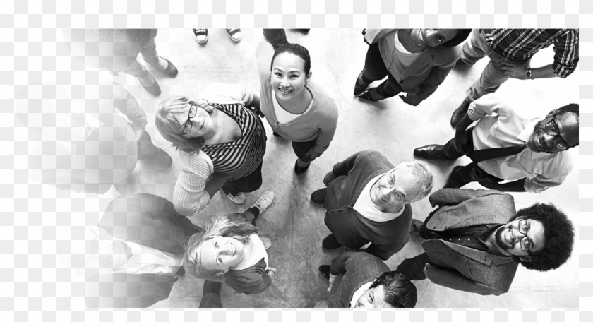 Top View People Looking Up Clipart