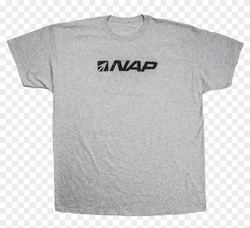 Nap Gray T-shirt - Active Shirt Clipart #3704815