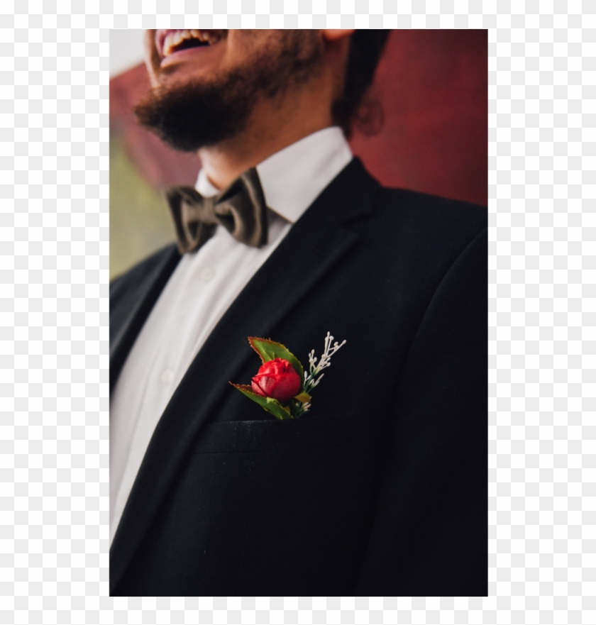 Flor De Lapela Rosa Vermelha - Terno Com Rosa Vermelha Clipart